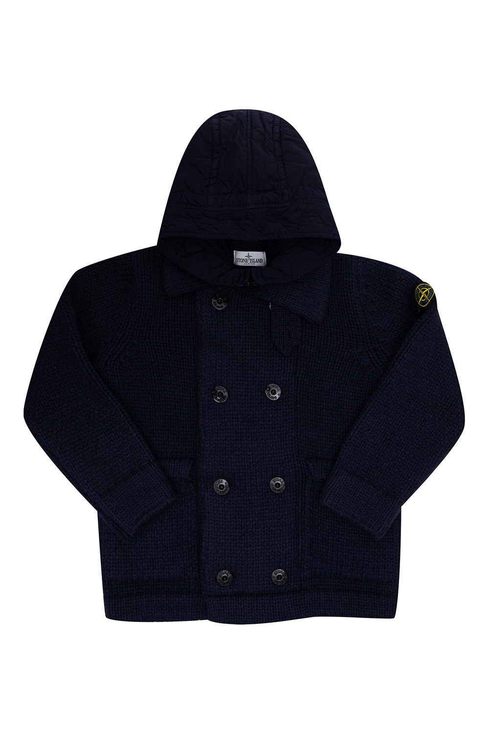 logo print zip - up sweatshirt Stone Island Kids - Domaine ...